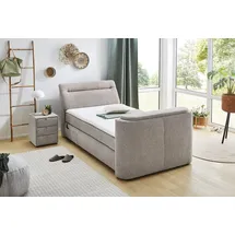 Jockenhöfer Boxspringbett CURVE 120 x 200 cm Grau