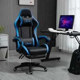 Vinsetto Gaming Stuhl Schwarz Blau