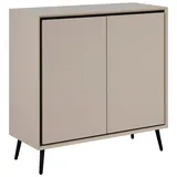 Livetastic Arona 90 x 90 x 38 cm Beige / Schwarz