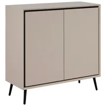 Livetastic Arona 90 x 90 x 38 cm Beige / Schwarz