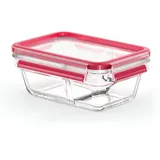Emsa Clip&Close 800 ml Glas Rot