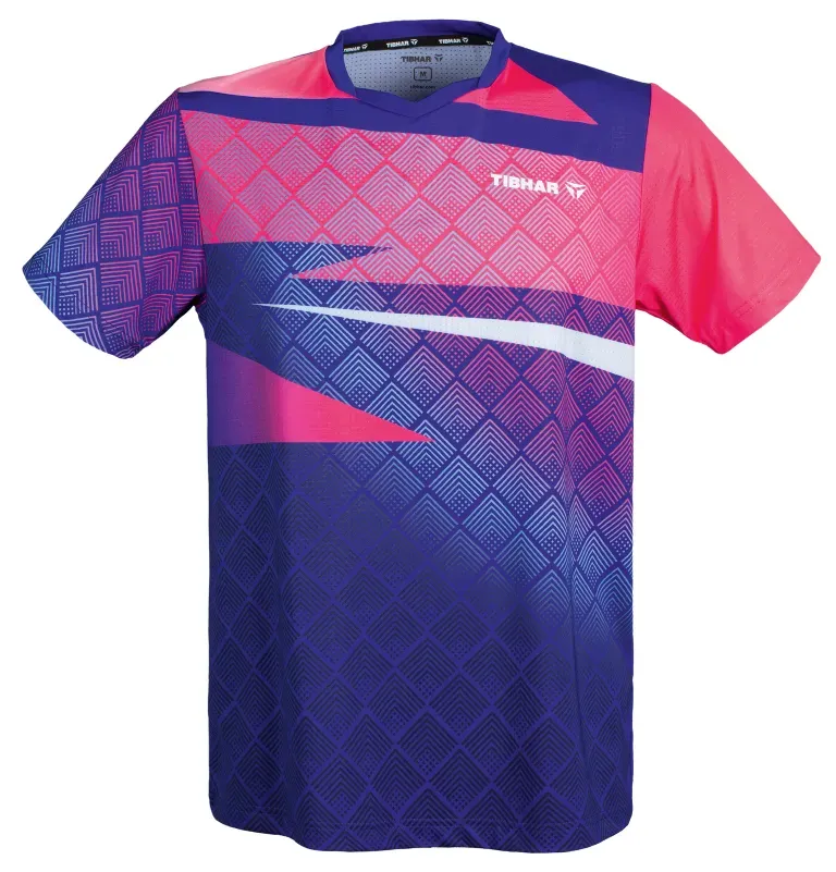 Tibhar TT-Shirt Corner royalblau/pink 4XL - 4XL
