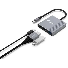 Equip 3-in-1-USB-C-zu-HDMI-/USB-A-/USB-PD-Adapter,
