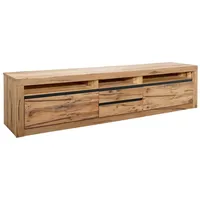 Massivmoebel24 TV-Board Wild-/Zerreiche 220x50x55 natur geölt MONTREUX #040 -