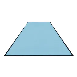 Schmutzfangmatte Colorstar, azurblau, waschbar, glatter Rücken 7460200300150-C59 , Maße (B x T): 200 x 300 cm