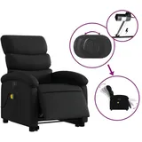 vidaXL Massagesessel mit Aufstehhilfe Elektrisch Kunstleder 92 x 99,5 x 0 cm Schwarz