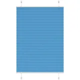 vidaXL Plissee Blau 80x150 cm Stoffbreite 79,4 cm Polyester