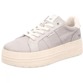 Mustang Plateau Sneaker Damen Silber 38