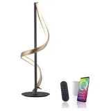 Paul Neuhaus Q SMART HOME LIGHTS LED-Tischleuchte Q-Swing Alu, Eisen, Stahl & Metall Gold Messing