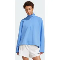 Adidas Soft Lux Sweatshirt Quarter-Zip Blue Fusion S