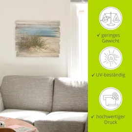 ARTland »Schöne Sanddüne mit Gräsern und Zaun« 40x30cm (71467739-0)