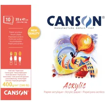 Canson Acrylpapier Block 33 x 41 cm 400 g/m2 10 Blätter