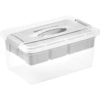 KEEEPER Organizer-Box, 9 l, Bequemer Griff, Praktische Clips, Herausnehmbarer