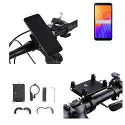 K-S-Trade für Huawei Y5p Smartphone-Halterung, (Handyhalterung das Fahrrad Halter Lenkstange Fahrradhalterung) schwarz