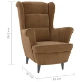 vidaXL Sessel Braun Samt