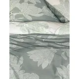 IRISETTE Mako-Satin Bettwäsche Glamour Salbei 8502 1 Bettbezug 155 x 220 cm + 1 Kissenbezug 80 x 80 cm