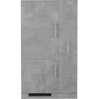 WIHO KÜCHEN Küchenzeile Cali 90 cm grau
