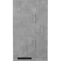 WIHO KÜCHEN Küchenzeile Cali 90 cm grau