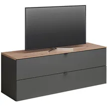Hom ́in DIANA TV-Lowboard 140x62 cm Grau Holz/Metall