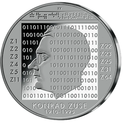 10 Euro Gedenkmünze 2010 "100. Geburtstag Konrad Zuse" - Stempelglanz (st)