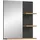 VCM Canu 63 x 73 cm Eiche/Grau