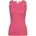 Spitzentop mit Seide Damen Gr XL himbeere Feinstrick Obermaterial 70 Seide 30 Baumwolle körpernah hüftbedeckend Rundhals Tops Spitzentop mit