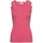 Rosemunde Spitzentop "Babette Silk Top mit Seide", Damen, Gr. XL, himbeere, Feinstrick, Obermaterial: 70% Seide, 30% Baumwolle, körpernah hüftbedeckend, Rundhals, Tops Spitzentop, Vintage-Spitzenbesatz, mit Rundhalsausschnitt, hoher Seidenanteil