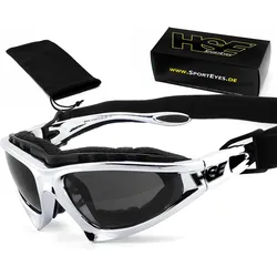Sportbrille | FALCON-X | smoke | Steinschlagbeständig | beschlagfrei grau No Size
