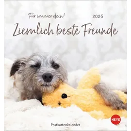 Heye Ziemlich beste Freunde Postkartenkalender 2026 - Für immer dein