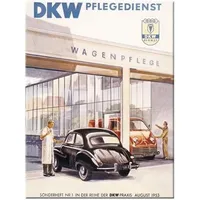 Nostalgic-Art 14147 Traditionsmarken - Audi DKW Pflegedienst, Magnet 8x6