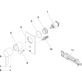 Dornbracht IMO Einhandmischer Unterputzmontage für 1 Verbraucher Chrom 36120670-00