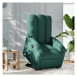 vidaXL Relaxsessel mit Aufstehhilfe Stoff 93 x 101 x 93 cm Dunkelgrün