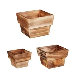 Relaxdays 19 x 19 x 14 cm Braun