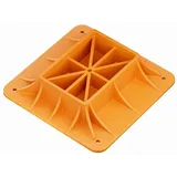 Wiltec - Farm Jack Halterung Stützplatte, Wagenheber Unterlegplatte 29,2 x 29,2 cm, Farm Jack Zubehör Kunststoff, kompatibel mit Allzweckheber