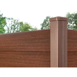 180x174 cm Flächenset "Der Flexible" kastanienbraun, Bausatz mit Lamellen, Abschlussprofil und Unterbauleiste