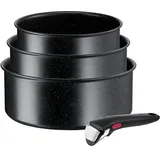 Tefal Ingenio Black Stone 4-teiliges Kochgeschirr-Set L3998902