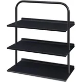 [en.casa] Poytya Schuhregal 73 x 60 x 32 cm schwarz