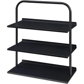 [en.casa] Poytya Schuhregal 73 x 60 x 32 cm schwarz