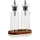 AdHoc AromaPour Öl- und Essigspender Set 300 ml 3-tlg. Edelstahl und Glas
