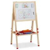 Relaxdays Doppelseitige Standtafel für Kinder (310700)