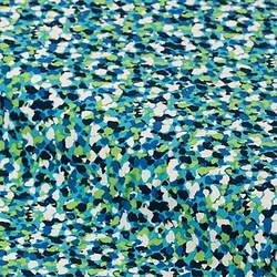 Viskose-Blusenstoff / Javanaise "Abstrakt", blau-color