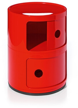 Kartell Container Componibili rot, Designer Anna Castelli Ferrieri, 40 cm