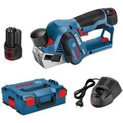 Bosch Akku-Hobel GHO 12V-20 Professional inkl. 2 Akkus 3,0 Ah, Ladegerät, L-Boxx