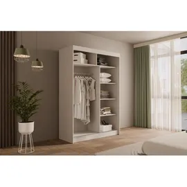 altdecor Schiebetürenschrank VESLI 120 x 215 x 61 cm Weiß