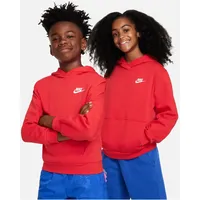 Nike Sportswear Club Fleece Hoodie Kinder - university red/white