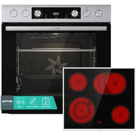 Gorenje Heißluft Inox Set 4 / Schwarz