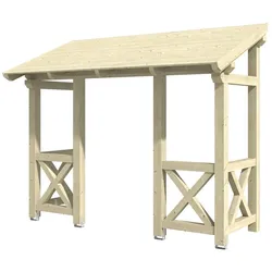 Skan Holz Pultdach Vordach Paderborn-Typ 5