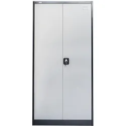 Aktenschrank Omsk dunkelgrau-weiss