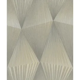 tesa rasch Tesa x Rasch selbstklebende Tapete Cairo Geometrie silber grau 6 x 0,53 m