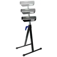 Helo24 Klappbock Kunststoff/Stahl 67-106 cm schwarz mit Rollen